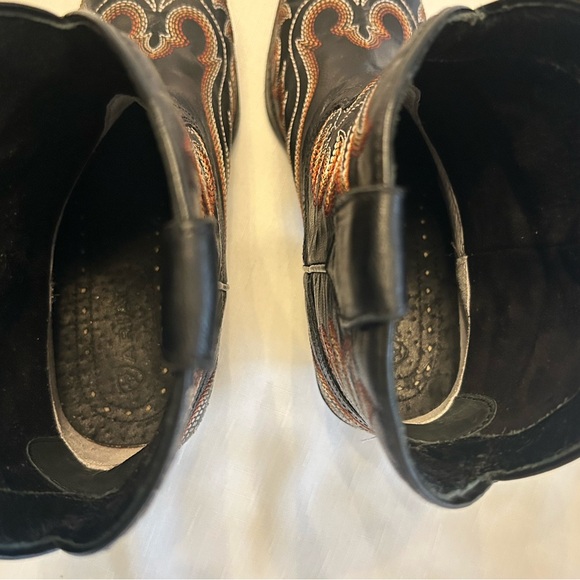Ariat Black Embroidered Heeled Boots - Picture 11 of 12